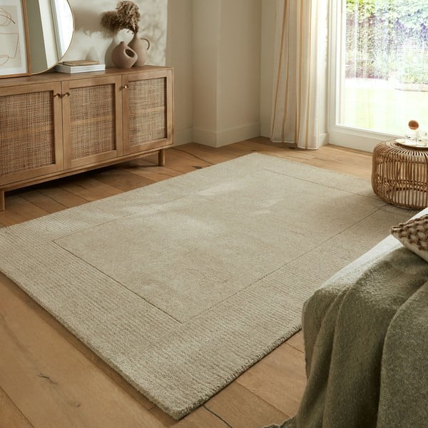 Beżowy dywan wełniany 120x170 cm – Flair Rugs-image-1
