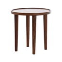 Okrągły stolik z litego drewna akacjowego ø 49 cm Qiano – Light & Living