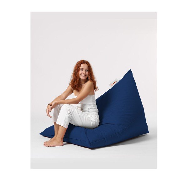 Ciemnoniebieski worek do siedzenia Pyramid – Floriane Garden-image-2