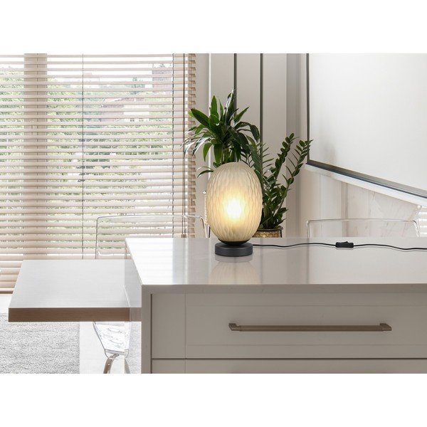 Zielona lampa stołowa ze szklanym kloszem (wysokość 28,5 cm) Facette – Trio-image-1