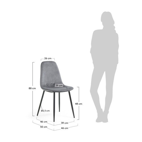 Szary fotel Kave Home Lissy-image-4