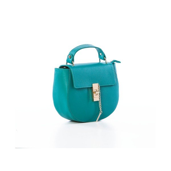 Skórzana torebka Grana Dollaro Turquoise-image-4
