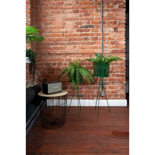 Zestaw 2 ciemnozielonych metalowych kwietników PT LIVING Hexagon-image-1