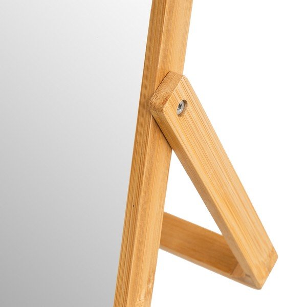 Lustro kosmetyczne z bambusową ramą 20x27 cm – Casa Selección-image-1