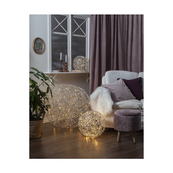 Ogrodowa dekoracja świetlna LED ze stali nierdzewnej Star Trading Light Trassel, ø 37,5 cm-image-2