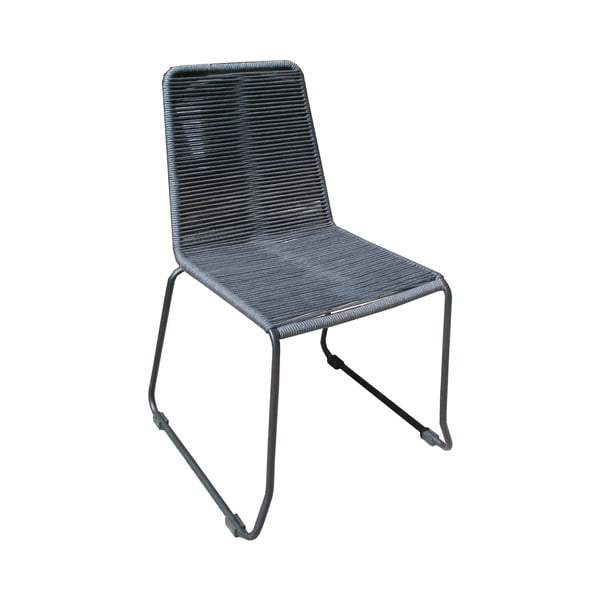 Zestaw 4 szarych krzeseł ogrodowych Ezeis Clipper