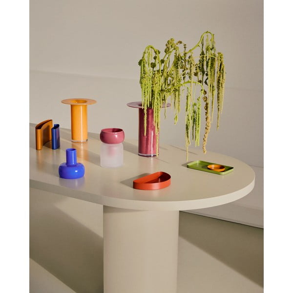 Różowy szklany wazon (wysokość 19 cm) Kelse – Kave Home-image-2