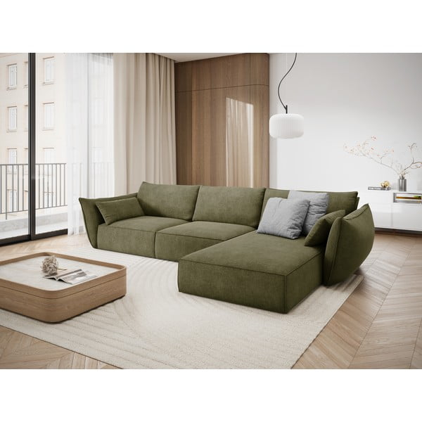 Zielony narożnik (prawostronny) Vanda – Mazzini Sofas-image-1