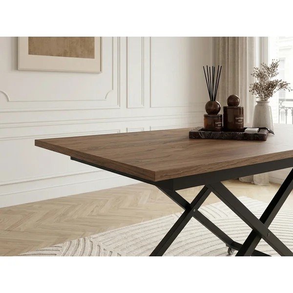 Stolik w naturalnym kolorze 80x120 cm Diana – Bobochic Paris-image-4