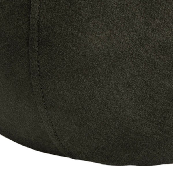 Oliwkowy puf z imitacji skóry Actona Mie, 60x60 cm-image-4