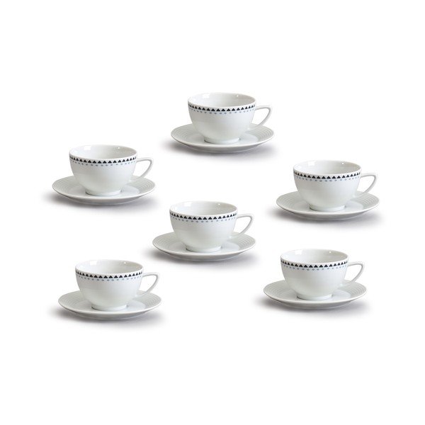 Porcelanowy zestaw na herbatę w trójkąty Thun Lea-image-1