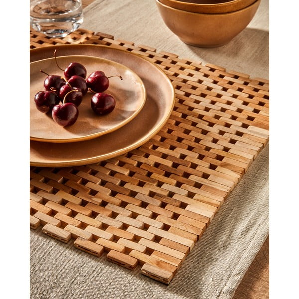 Drewniana mata łazienkowa Kave Home Azuray, 40x60 cm-image-3