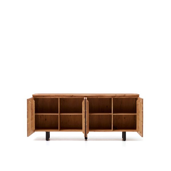 Komoda z litego drewna akacjowego w naturalnym kolorze 200x88x40 cm Uxue – Kave Home-image-4