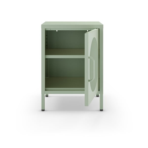 Miętowa metalowa szafka nocna Diora – Marckeric-image-1