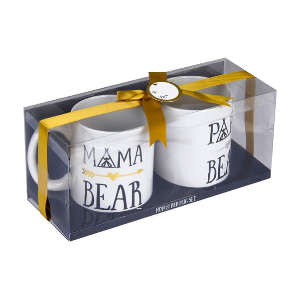 Zestaw 2 ceramicznych kubków Tri-Coastal Design Mama Papa Bear