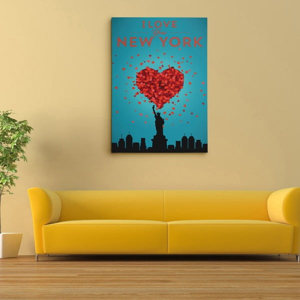 Obraz na płótnie "I love New York", 50x70 cm