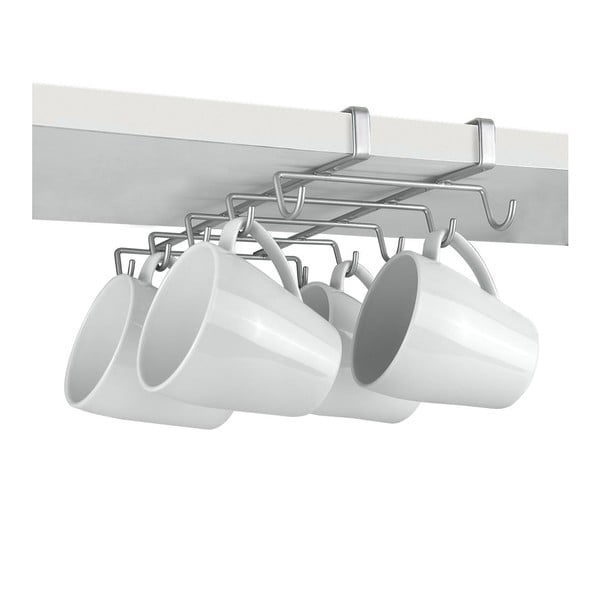 Podwieszany wieszak pod szafkę z haczykami na kubki Metaltex Mugs-image-2