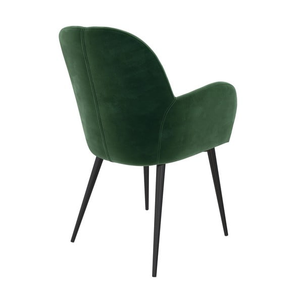 Zielony tapicerowany fotel jadalniany Fitz – Støraa-image-2