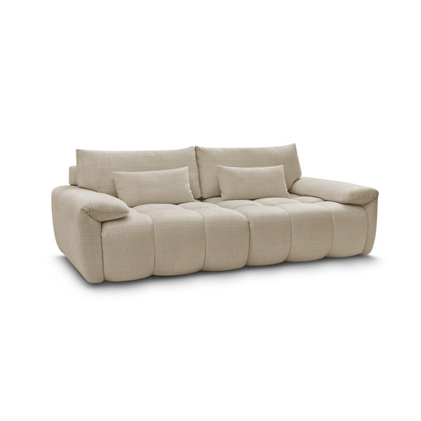 Beżowa sofa z tkaniny szenilowej 264 cm Ivane – Bobochic Paris-image-4