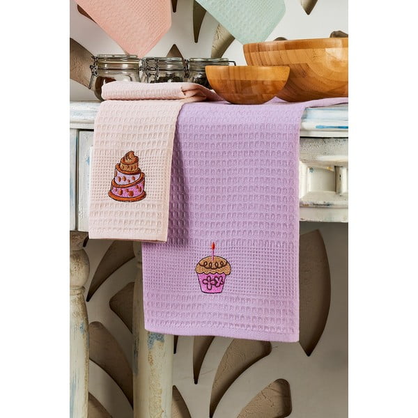 Bawełniane ścierki zestaw 6 szt. 40x60 cm Cake – Foutastic-image-3