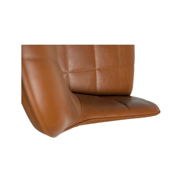 Brązowe krzesło ze skóry ekologicznej DAN-FORM Denmark Embrace Vintage-image-1