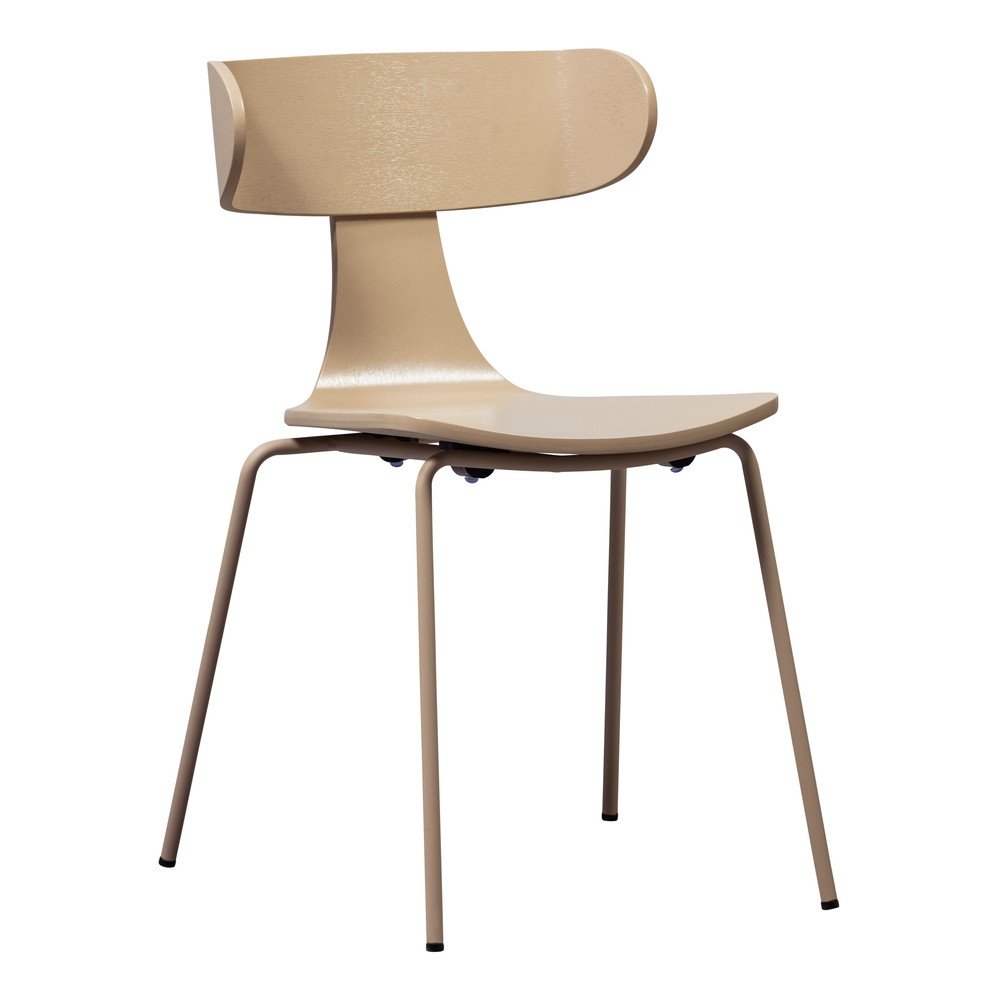 Krzesło sztaplowane w dekorze jesionu w naturalnym kolorze Form – WOOOD