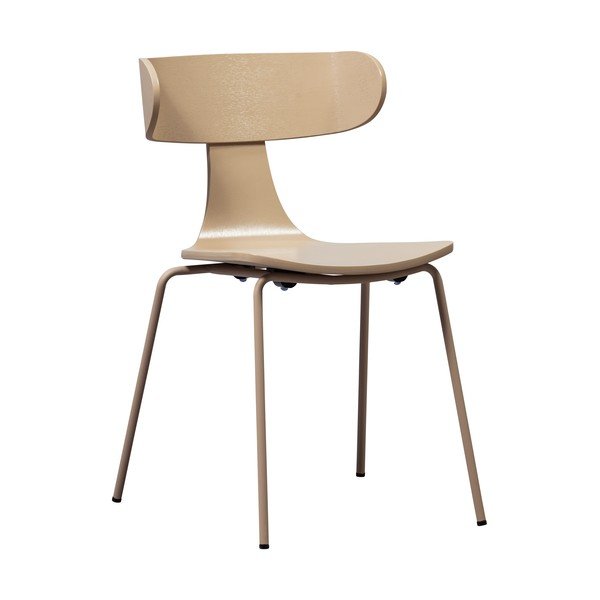 Krzesło sztaplowane w dekorze jesionu w naturalnym kolorze Form – WOOOD