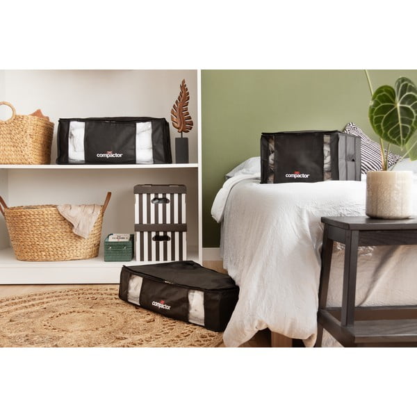 Czarny pojemnik na ubrania Compactor XXL Black Edition 3D Medium, 125 l-image-2