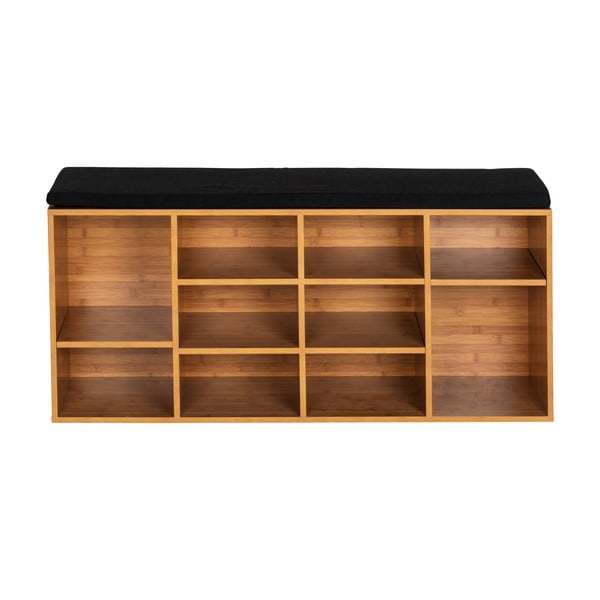 Naturalna szafka na buty w dekorze drewna egzotycznego z siedziskiem Loft – Wenko-image-2