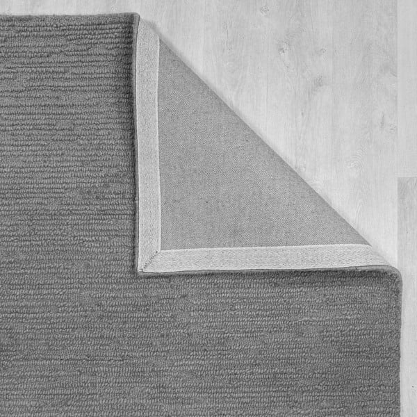 Szary wełniany dywan tkany ręcznie 160x230 cm Harris Boucle – Flair Rugs-image-3