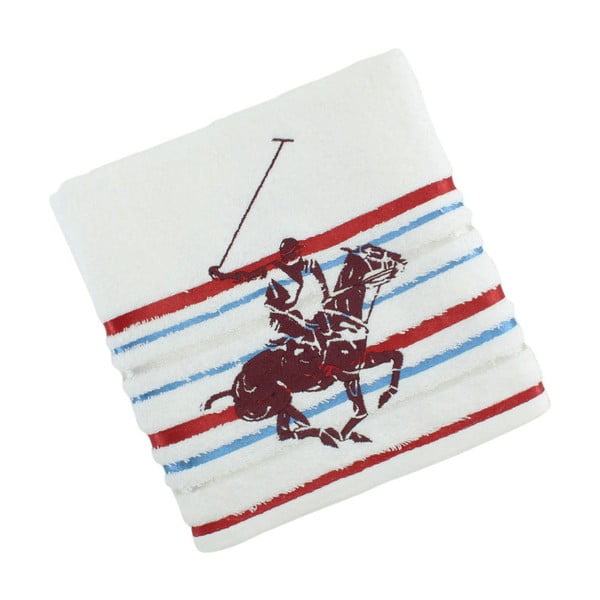 Ręcznik bawełniany BHPC White 50x100 cm, różowy
