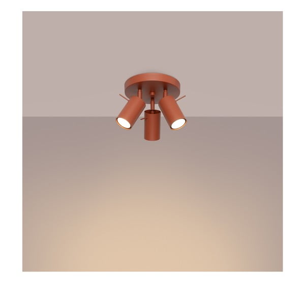 Ceglasta lampa punktowa Etna – Sollux-image-1