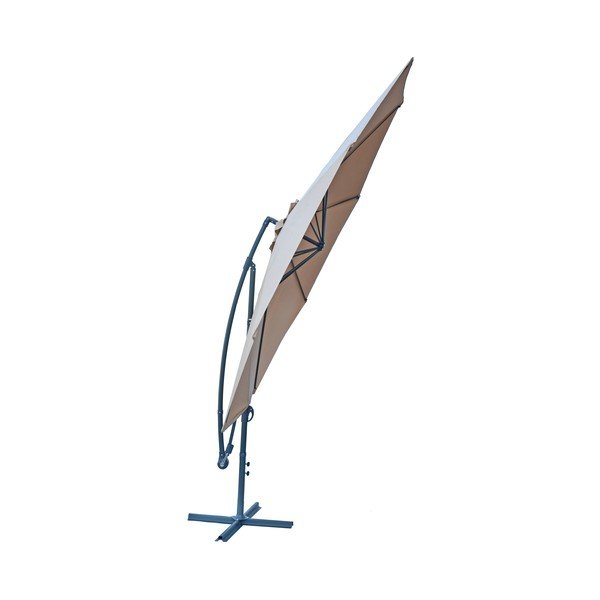 Beżowy parasol ogrodowy ø 350 cm – Rojaplast-image-2