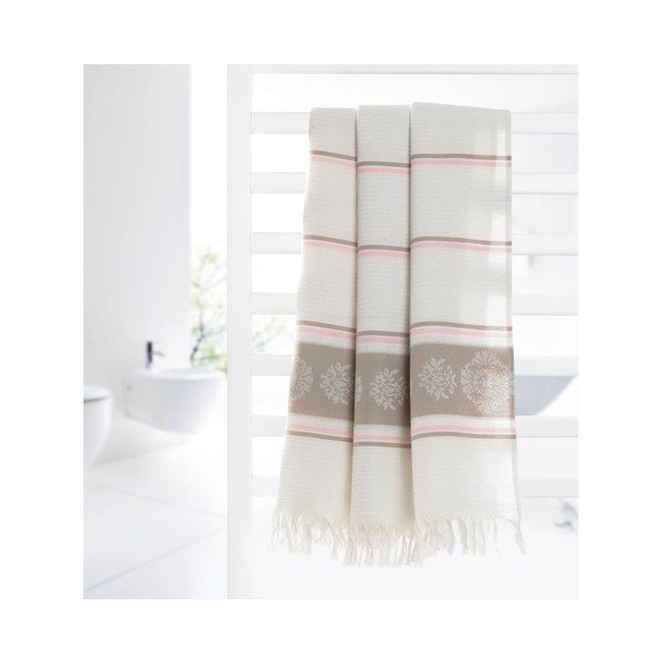 Ręcznik hammam Loincloth Beige Stripe, 80x170 cm-image-2