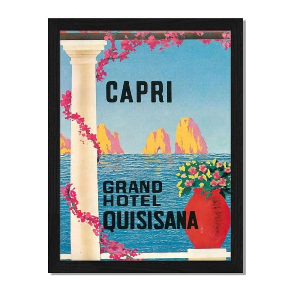 Obraz w ramie Liv Corday Provence Capri Hotel, 30x40 cm