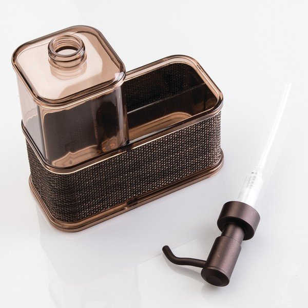 Dozownik do mydła w kolorze brązu iDesign Twillo, 532 ml-image-1