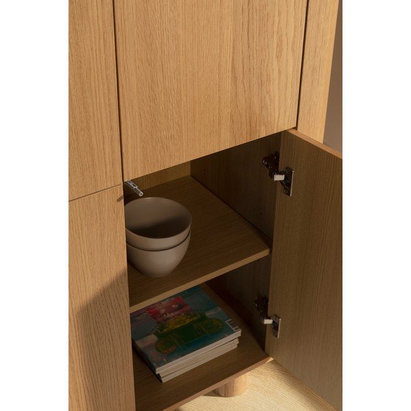 Szafka w dekorze dębu w naturalnym kolorze 100x133x40 cm Padoc – MOME-image-1