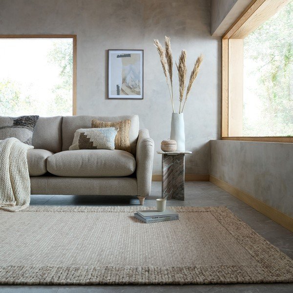 Dywan z mieszanki wełny tkany ręcznie w naturalnym kolorze 200x290 cm Rue – Flair Rugs-image-1