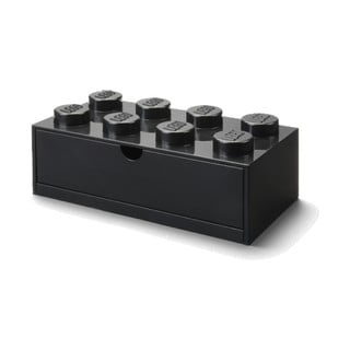 Czarna skrzynka na biurko z szufladą Brick - LEGO®