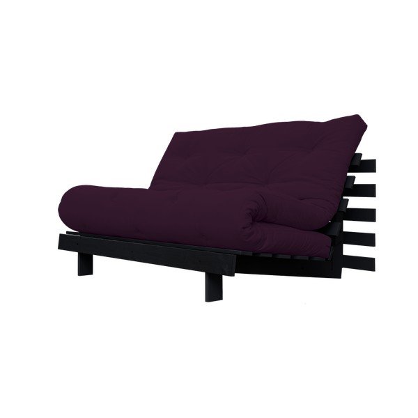Sofa rozkładana Karup Roots Wenge/Purple Plum-image-4