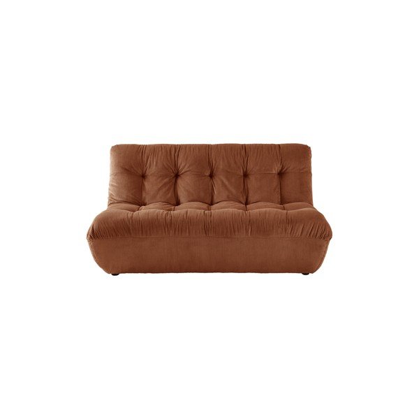 Brązowa sztruksowa sofa 145 cm Kelso – Jotex-image-2