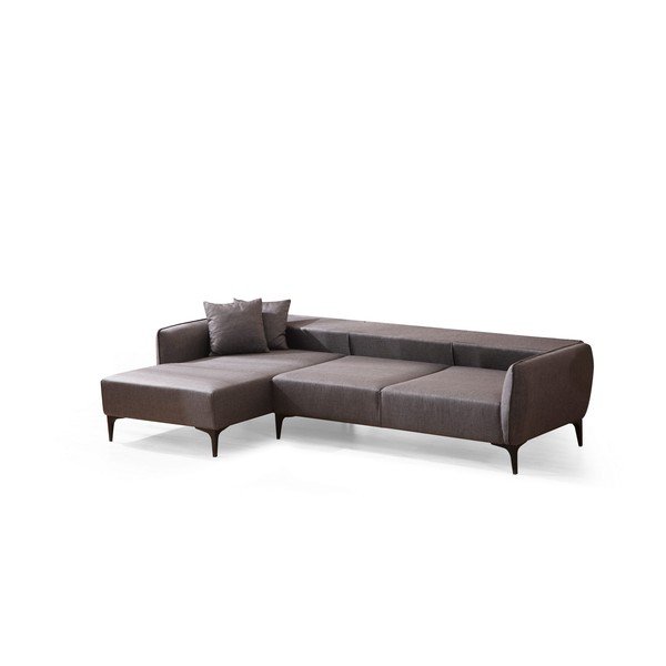 Ciemnoszara sofa narożna Belissimo, narożnik lewy – Balcab Home-image-3