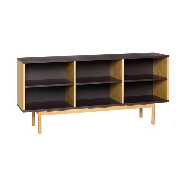Brązowa komoda w dekorze dębu 140x65x35 cm Dual – Hübsch
