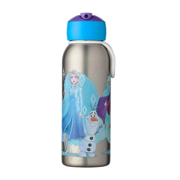 Butelka dla dzieci ze stali nierdzewnej w kolorze srebra 350 ml Frozen 2 – Mepal