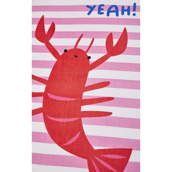 Różowy ręcznik plażowy 160x76 cm Shell Yeah – Catherine Lansfield-image-2