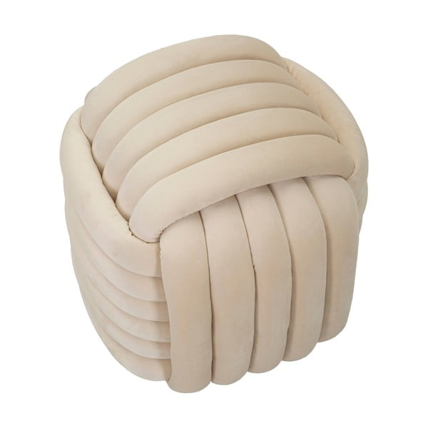 Kremowy aksamitny puf Softy – Mauro Ferretti-image-3