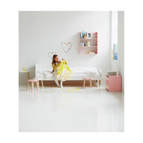 Białe łóżko dziecięce Flexa Dots, 90x200 cm-image-1