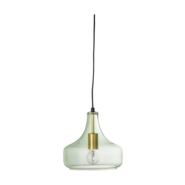Zielona lampa wisząca ze szklanym kloszem ø 25,5 cm Yuser – Bloomingville-image-2