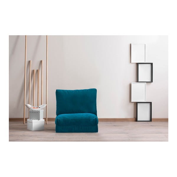 Niebieski rozkładany fotel Taida – Artie-image-4