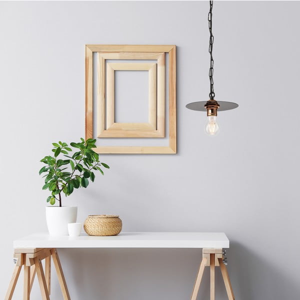 Czarna lampa wisząca − LAMKUR-image-1